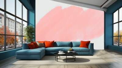 Pink paint stain isolated Wall mural