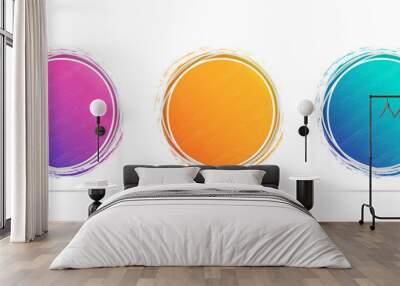 Abstract Circle Banners Wall mural