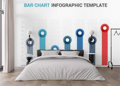 Bar Chart Template Wall mural