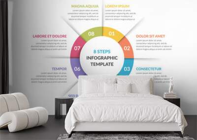 Circle Infographics - Eight Elements Wall mural