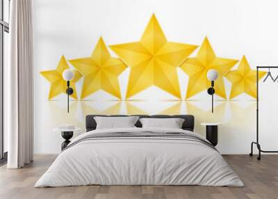 Five Golden Stars Wall mural