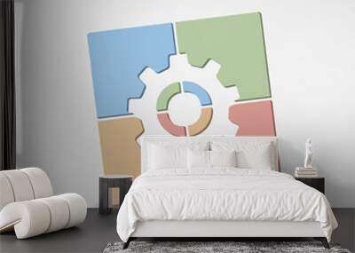 Gear Icon Wall mural