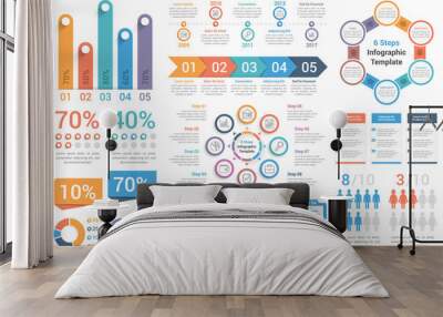 Infographic Elements Wall mural