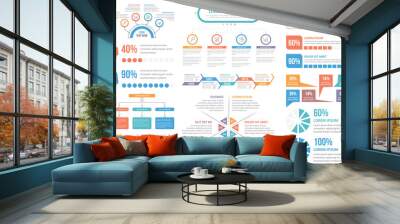 Infographic Elements Wall mural