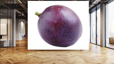 One whole passion fruit isolated on transparent background Wall mural