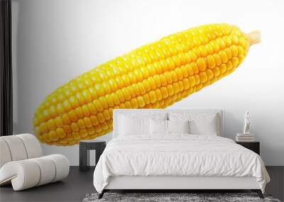 Ripe corn cob isolated on transparent background Wall mural