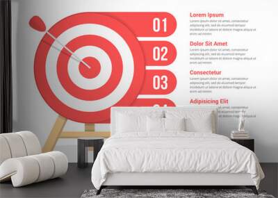 Target Infographics Wall mural