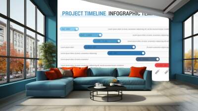 Timeline Infographics Wall mural