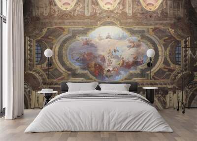     View of Interior of Carignano Palace in Turin, Italy  Wall mural