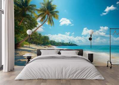 Tropical beach Wall mural