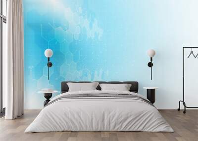 abstract science texture pattern formula chemistry structure design clean concept background Wall mural