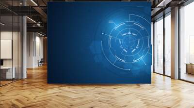 abstract technology computer communication innovation concept background Wall mural