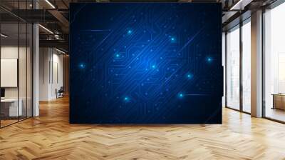 digital circuit line backdrop Wall mural