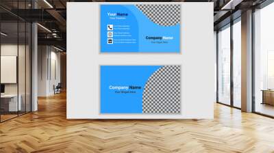 business card template,business card template for company preasention. Wall mural