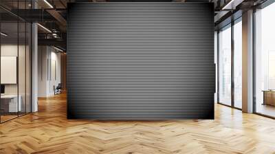 Dark stripes background with thin lines. Empty camera screen wit Wall mural