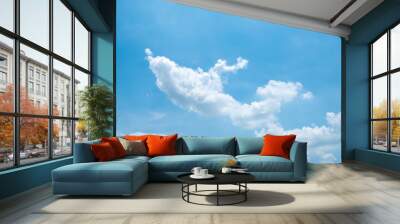 blue cloudy sky Wall mural