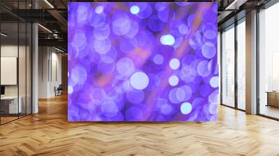 Blur - abstract bokeh circle string lights for background wallpaper Wall mural