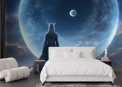 Goddess of the moon and beauty like the moon's shadow.2 Wall mural