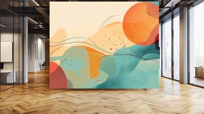 hd background and texture with colorful abstract design Wall mural