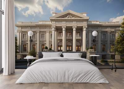 neoclassical grandeur building Wall mural