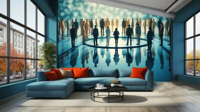 people form the core of an organization formation Wall mural