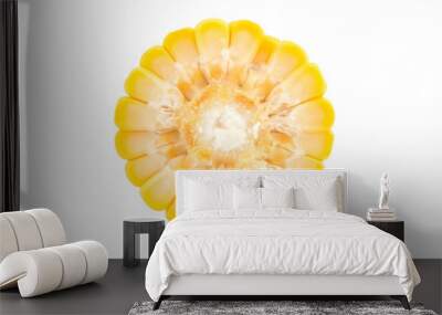 corn sliced isolated Wall mural