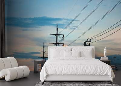 transmission power line Wall mural