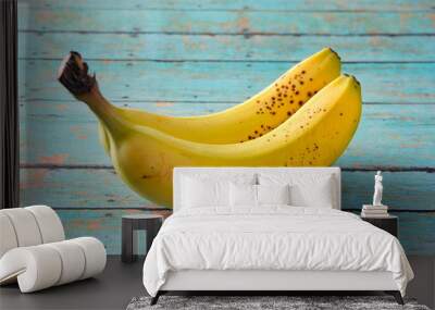 bananas on a wooden table Wall mural