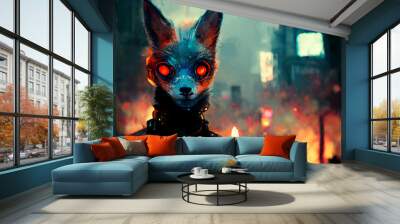 Alien3D illustrations or 3D rendered wallpaper images. Wall mural