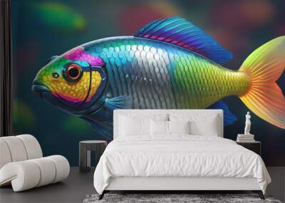 fish in aquarium Wall mural