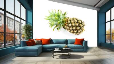 pineapple isolated on a white background Wall mural