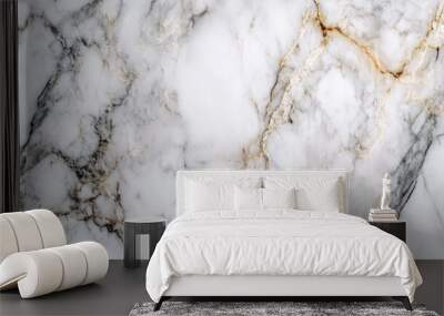 A high-resolution marble background with elegant veining and a polished finish, adding sophistication and luxury to any design or presentation. Wall mural