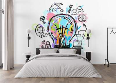 New idea and business strategy concept. Wall mural