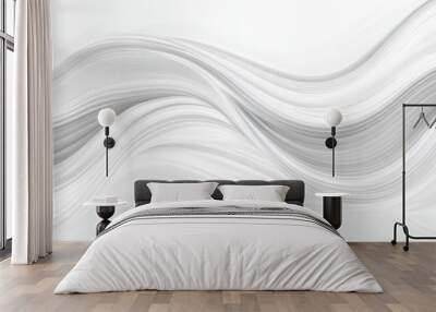 , Abstract white wavy background with an elegant wood grain pattern, Light gray wavi texture background Wall mural