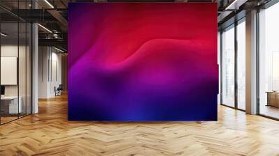 Abstract dark background. Silk satin fabric.red pink color. Elegant background with space for design. Soft wavy folds. Abstract Background with 3D Wave Bright red , Christmas, birthday, anniversary Wall mural