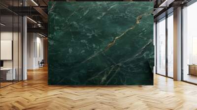 dark green stone texture, Dark green slate texture background. green stone texture. green granite slabs background.banner
 Wall mural