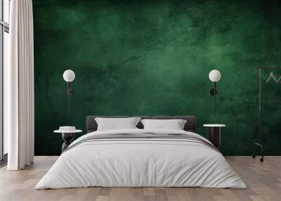 green background texture or wallpaper, green grunge wall background Wall mural