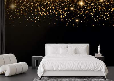 Happy New Year Celebration Sparkles Banner, space for text Wall mural