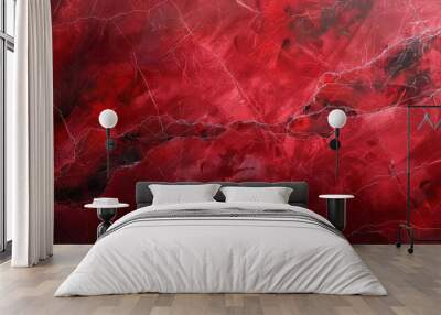 Red marble texture background, red stone texture, red stone pattern, red stone surface,  Wall mural