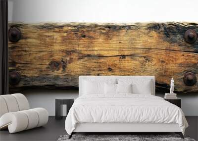 Rustic Wooden Signboard Wall mural