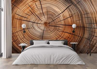 Tree Rings, Growth Pattern, Natural Texture Wall mural