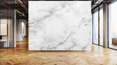 White grey  marble stone texture background, banner Wall mural