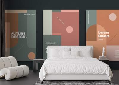 Creative geometric art prints. Mimimalist cover templates. Wall mural