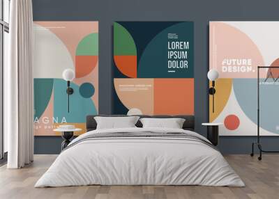 Creative geometric art prints. Mimimalist cover templates. Wall mural