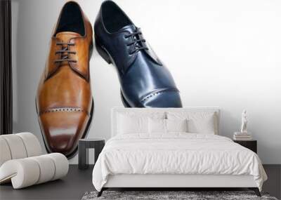 a pair of men's fashion shoes Wall mural