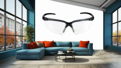 Safety goggles, Safety glasses isolated on white background Wall mural