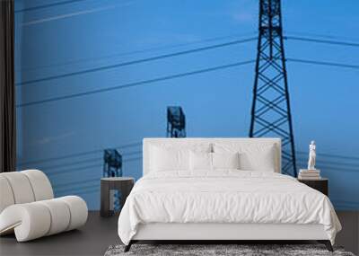 Powerline towers Wall mural