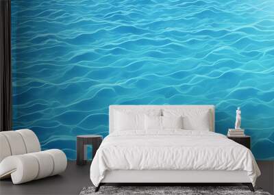 a calm wave on a summer day, Generative AI Wall mural