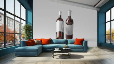 Black Wine Bottle Wall mural