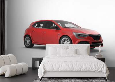 Car Red PNG Wall mural